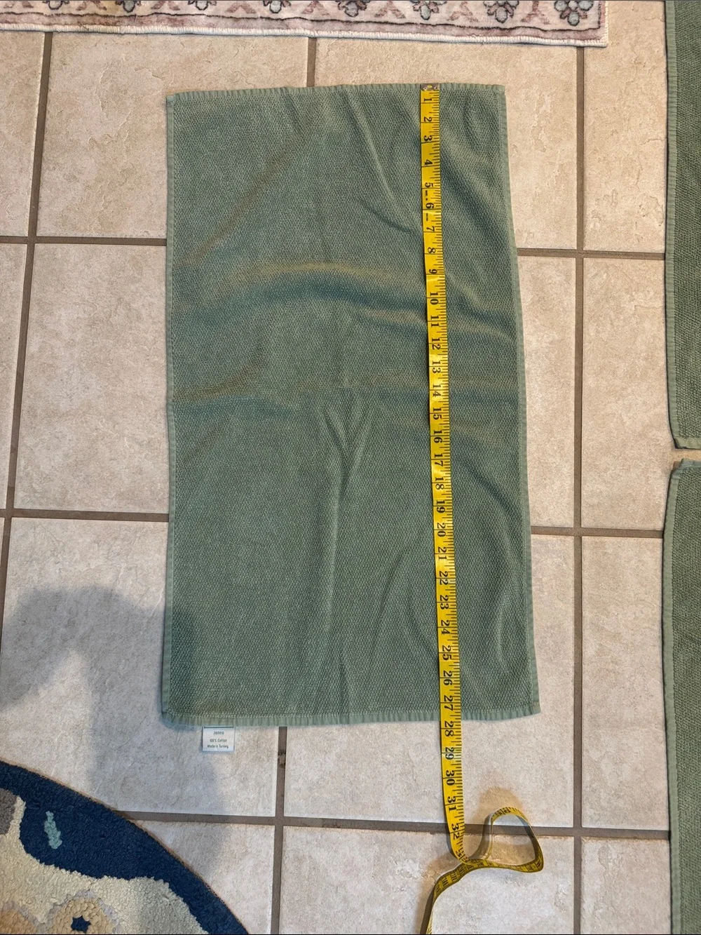 L. L. Bean Green Bath Towels - Soft Sage Cotton Plush Set